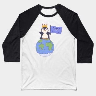 Penguin world domination Baseball T-Shirt